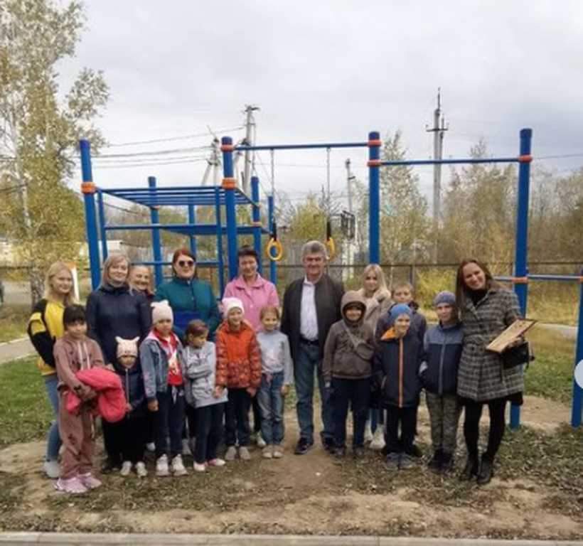 Открытие детской спортивной площадки