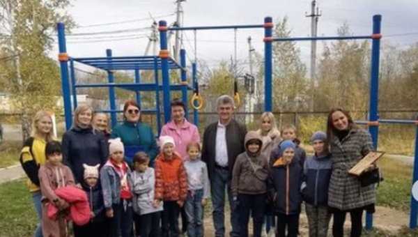 Открытие детской спортивной площадки