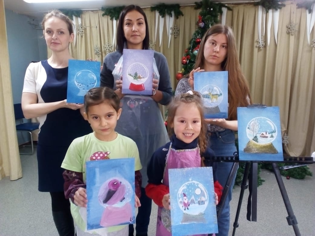 3 января в ДК с.Матвеевка прошел МК по рисованию 